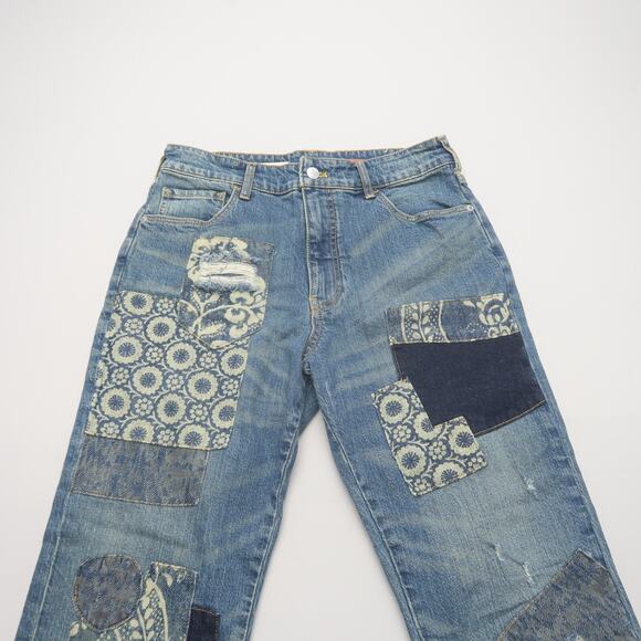 Anthropologie Pilcro Borrowed Boyfriend Patchwork Jeans Size 27 - Picture 4 of 12